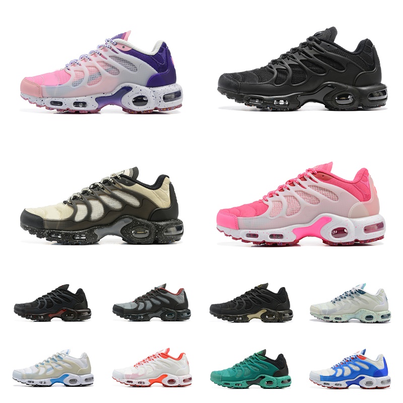 

Spors Shoes Terrascape Plus Mens Women Designer Sneakers Plate-forme Triple Black White Barely Volt Obsidian Madder Root Sail Sea Glass Tropical Twist TNS Trainers, Shoe lace