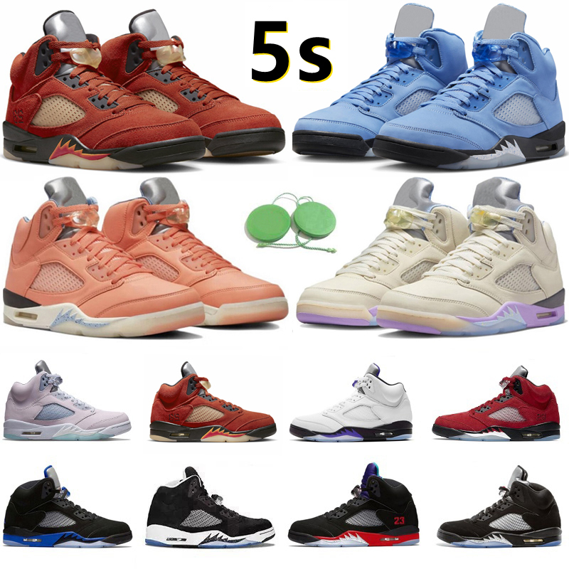 

5 5s Mens Basketball Shoes University Blue Crimson Bliss Sail Mars For Her Aqua Black Metallic Raging Bull Bean Easter Concord Top 3 Men, Color#1