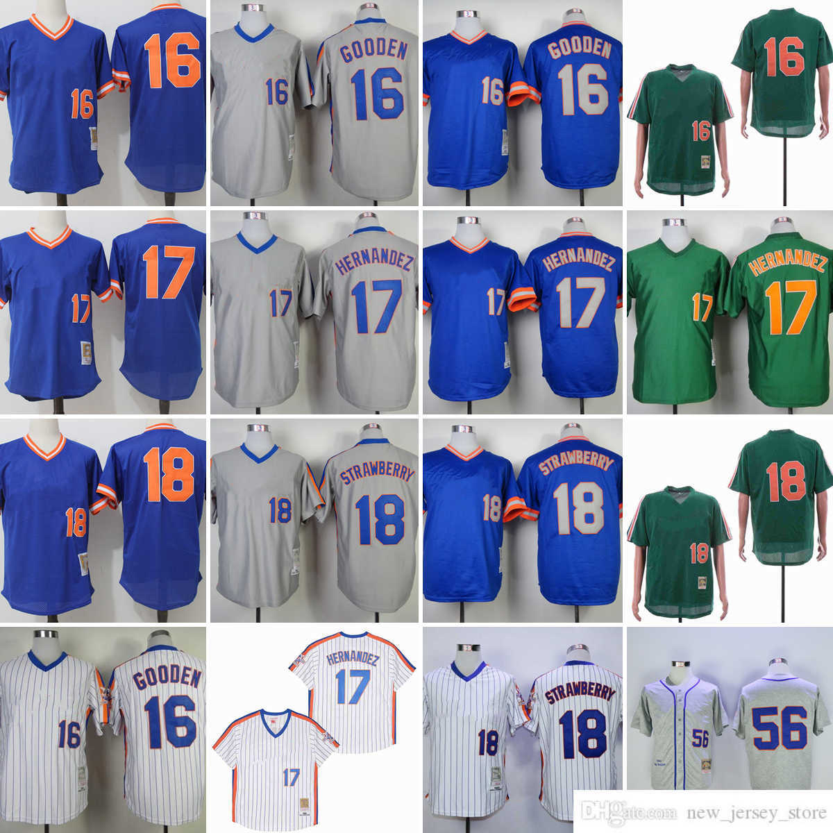 

Movie Mitchell and Ness Baseball 16 Dwight Gooden Jerseys Vintage Stitched 17 Keith Hernandez 18 Darryl Strawberry 56 Tug McGraw Gray 1965 Jersey Blue Pullover, Mitchellness (with team name)