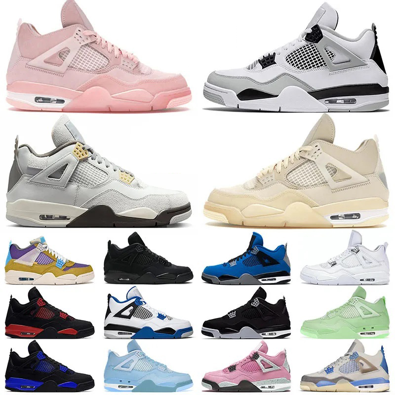 

jundan 4s dunks sneakers shoes Cat Canvas Red Thunder University Blue Thunder Cactus Jack Unisex Trainers Sports sneakers have for playing basketball