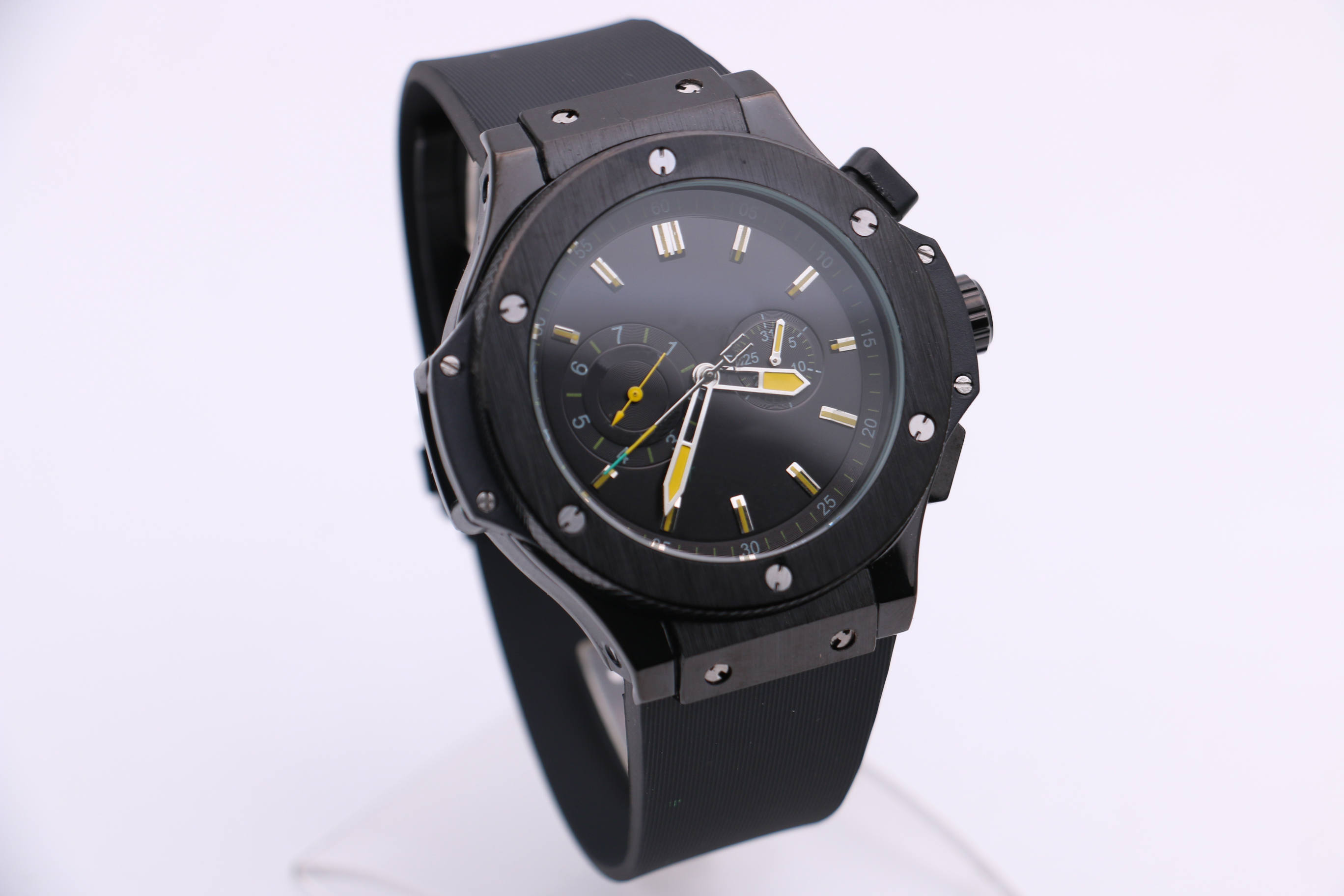 

2023 NEW luxury men's automatic mechanical watch BIG black stainless steel case rubber strap BANG Brazilian designer brand wristwatch