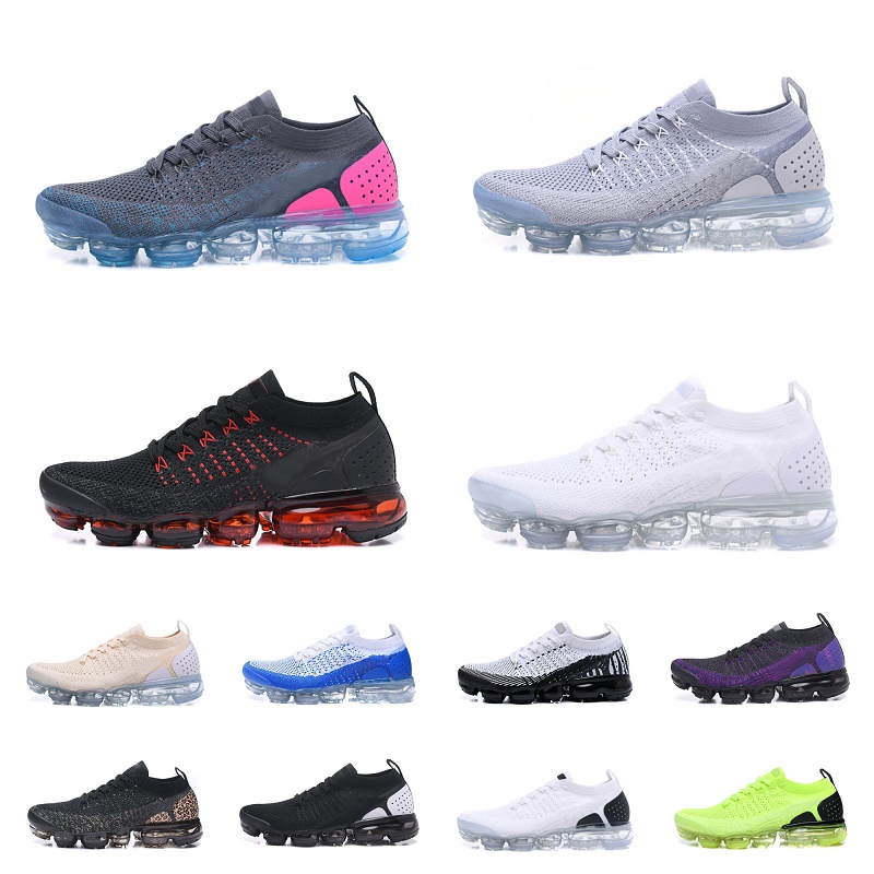 

2023 Vapores MAX Running Sports Shoes Air Fly Knit 2.0 Volt 1.0 Mens Sneaker Safari CNY Red Orbit navy blue burst Women Breathable Shoe, J015