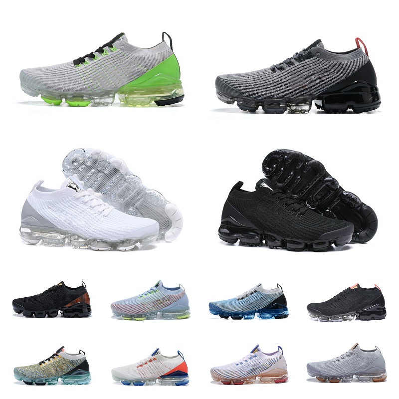 

2023 Air Vapores Fly Knit Running Shoes Mens Women Airmaxs Triple Black Aurora Oreo White Pure Platinum Barely Rose Particle Grey Midnight Purple Trainers Sneakers, Shoe lace