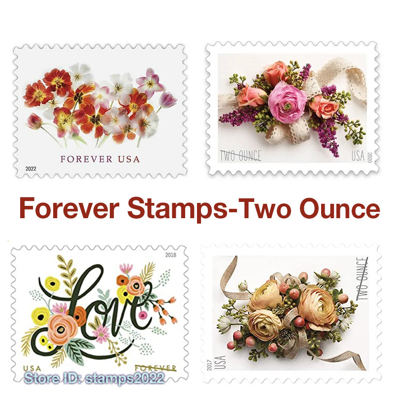 

2022 US Postage Two Ounce Flowers Frist Class Sheet of 20 Post Office Mail Service Postcard Mailing Supplies Invitations 202204, Us stamps