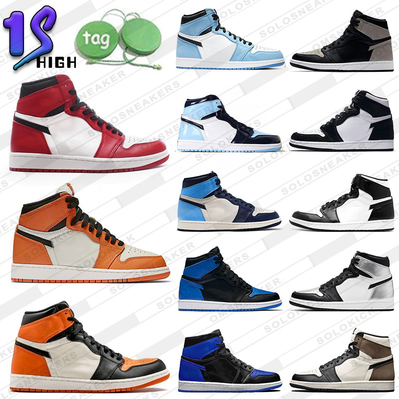 

Shoes Jumpman 1 1s Mid Basketball Women Men Barely Apricot Orange Digital Pink Canyon Rust Trainers Sports Sneakers Hyper Royal big size 36-48