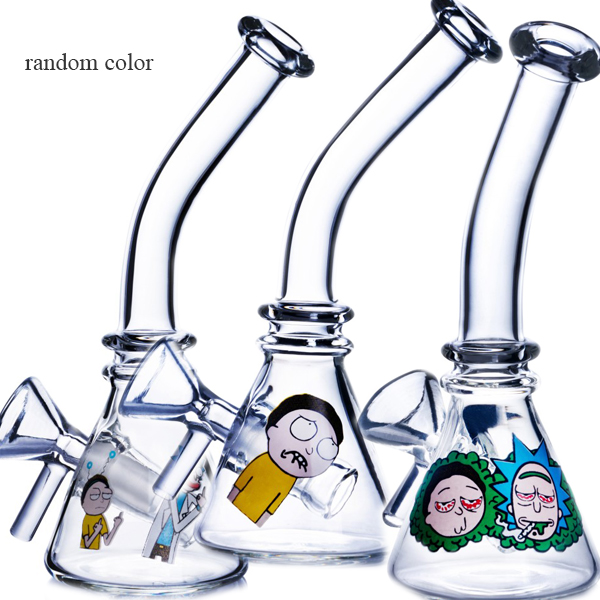 

Beaker Dab Rigs Hookahs Small glass bong Smoke Pipe Recycler Water Bongs With 10mm Joint