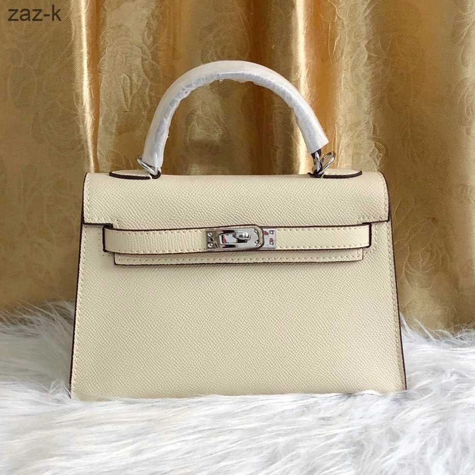 

Mini Second 22cm Bag Silver Fashion Designer Single 2023 Women's Bags Herme Small Kellies Generation Shoulder Messenger Portable Qu6s, Red