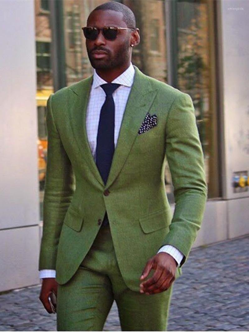 

Men's Suits Customized Linen Suit Is Suitable For Summer Wedding Beach Party Business Men Wear Ultra-thin Super Cool (Jacket Pants) 06, Same as image