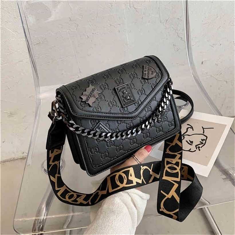 

20% OFF Handbag High quality 2023 new bag Straight trend texture style chain wide belt Messenger square, White12