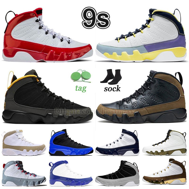 

Jumpman 9 9s Basketball Shoes Mens J 9s Fire Gym Red Trainers Men Particle Grey Black White University Gold Blue Chile Unc Racer Blue Olive Concord Sports Sneakers, A16 statue 40-47