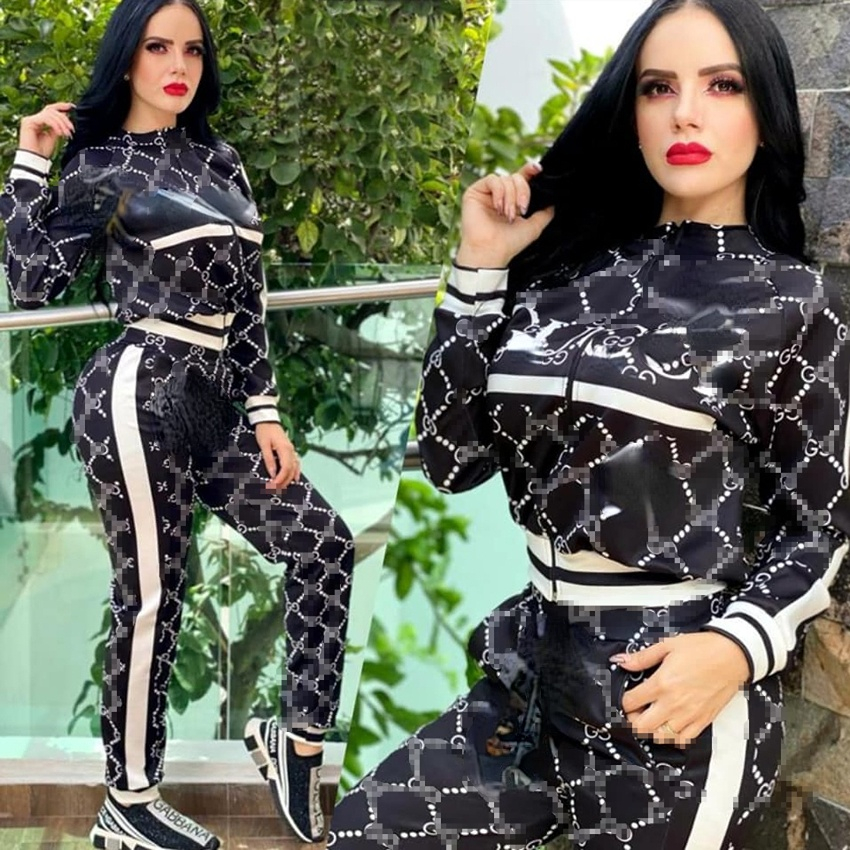 

Fashion Women' Tracksuits Designer Two Pieces Long Pants Sets Letter Sportwear, As pic