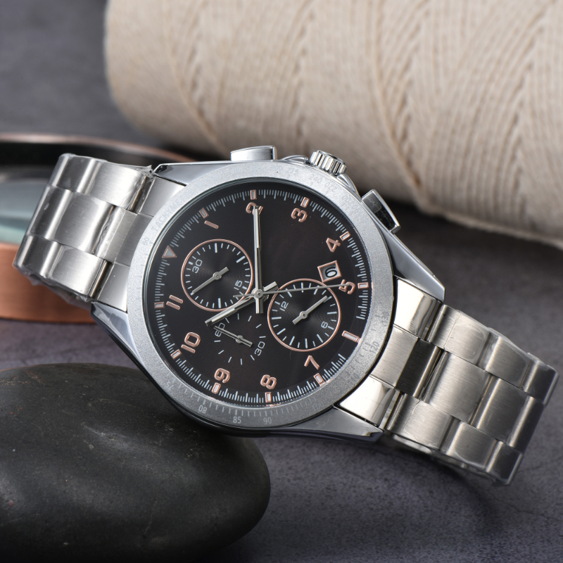 

radoow Watches for Men 2022 New Mens Watches All Dial Work Quartz Watch High Quality Top Luxury Brand Chronograph Clock stainless steel Belt Men Fashion do02, 02