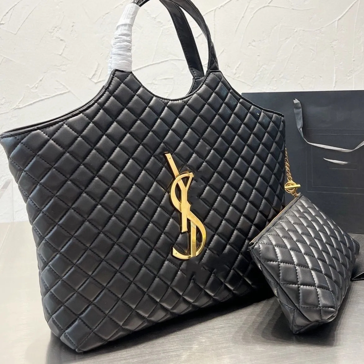 

Totes Woman Designer Bag Quilted Texture Shoulder Bags Shopping Lady Gentle Luxury Handbags Women Fashion Handbag Large Tote