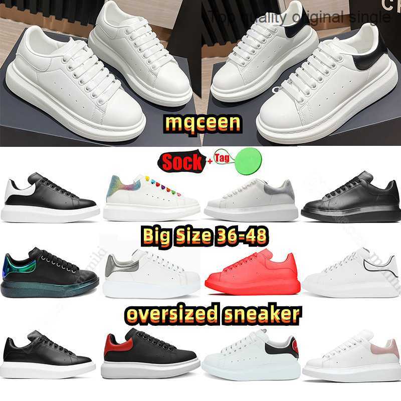 

Designers oversized sneaker Casual Shoes Men Women Leather Lace Up mc queen Sneakers Luxury White Black Veet Suede Trainers Jogging, 34