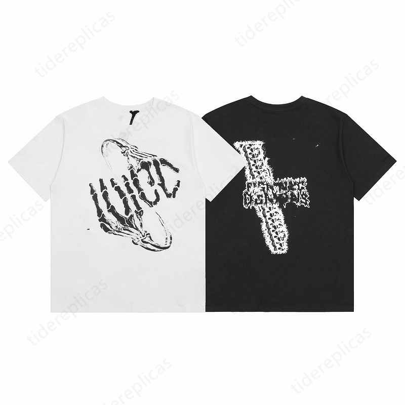 

men t shirt women shirts for men designer clothes tshirt graphic tees clothing Trendy new Hip hop trend graffiti Letters hip-hop Reflective Portrait Crew neck Cotton A, No.23