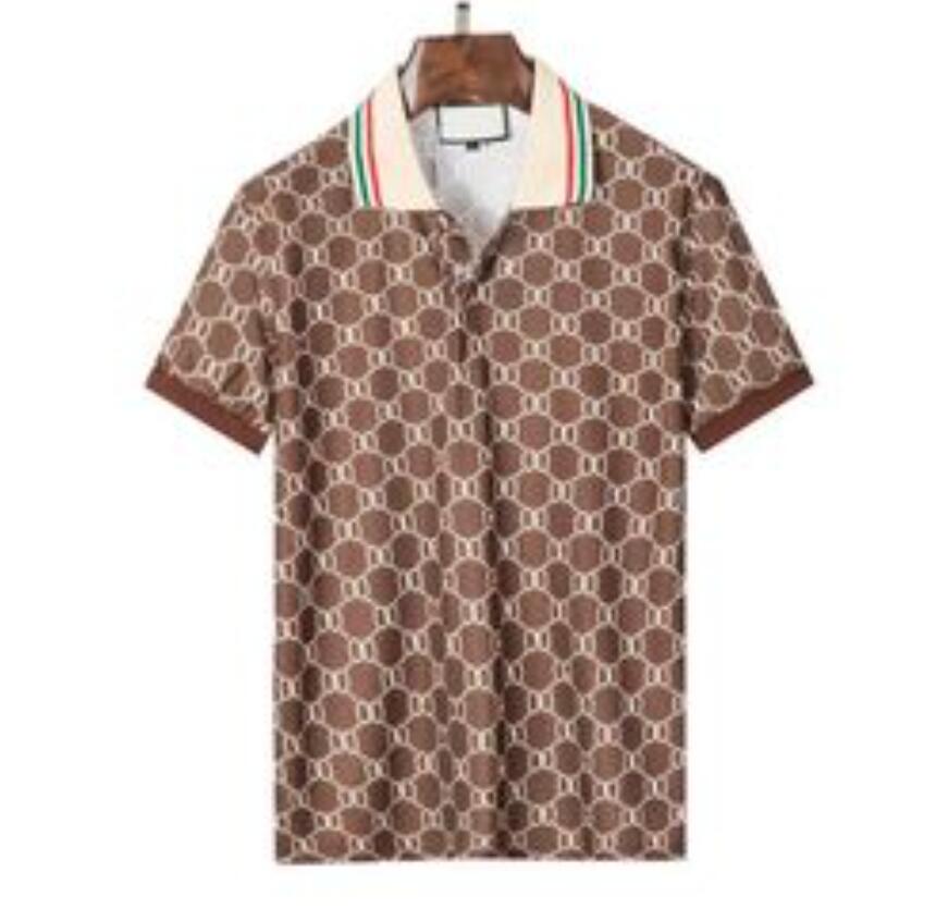 

Men's Polos new Plus  Size Embroidery Polo Shirts Man Fashion Design Ribbed Sleeves Split Hem Stretch Polos Top Male, 01