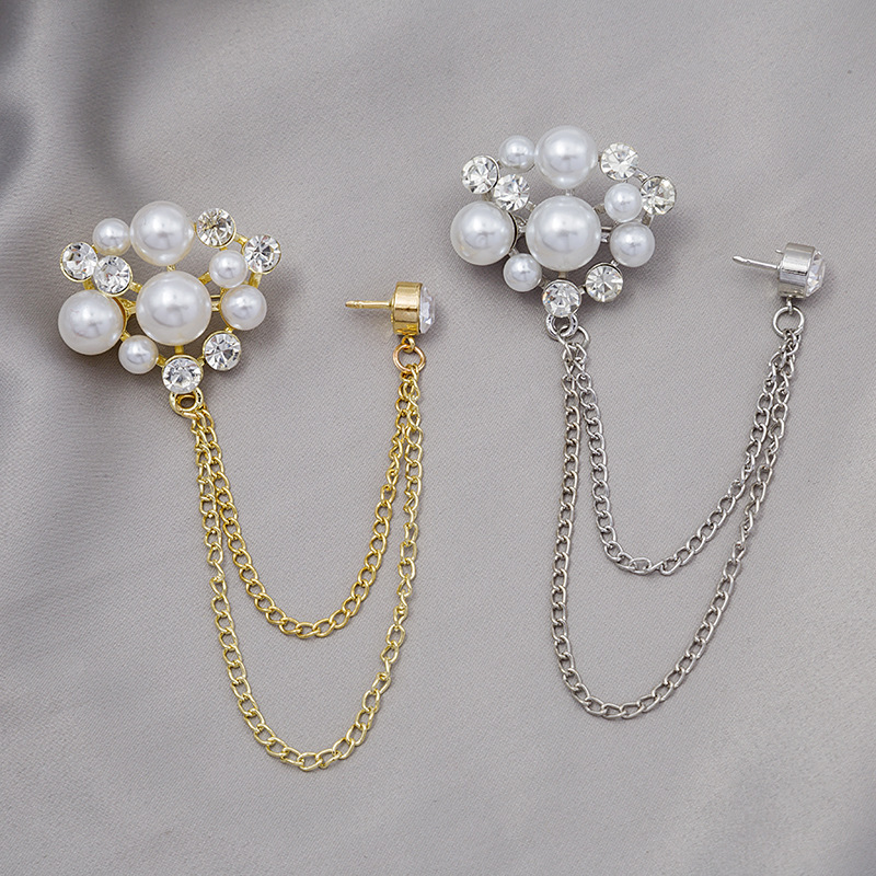 

Luxury Women Designer Letter Brooches 18K Gold Plated Crystal Rhinestone Jewelry Brooch Charm Pearl Pin Lots Stysal Wedding Party Gift Accessorie