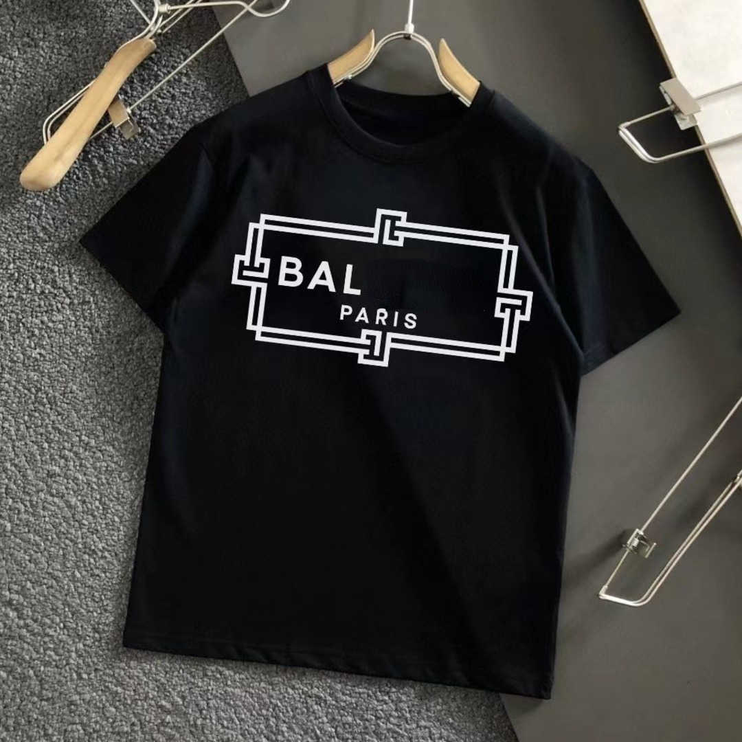 

Bal luxury t shirt woman Designer hoodie Chest Letter Print Round Neck Pullover Unisex Casual Shirt Summer Thin Sweater Sportswear Cotton Sweatshirt ovresize 5XL, White