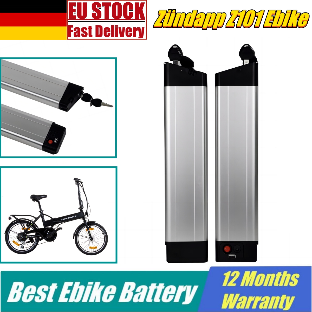 

36v Lithium Battery 36volt 7.8ah 8.7ah 10.5ah Electric Bike Inner Tube Batteries Pack 350w With Charger For Zundapp Z101