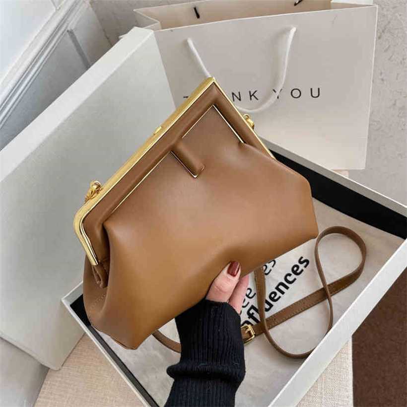 

20% OFF Handbag High quality 2023 new bag red same and popular family cloud advanced shoulder oblique span women's, Khaki8