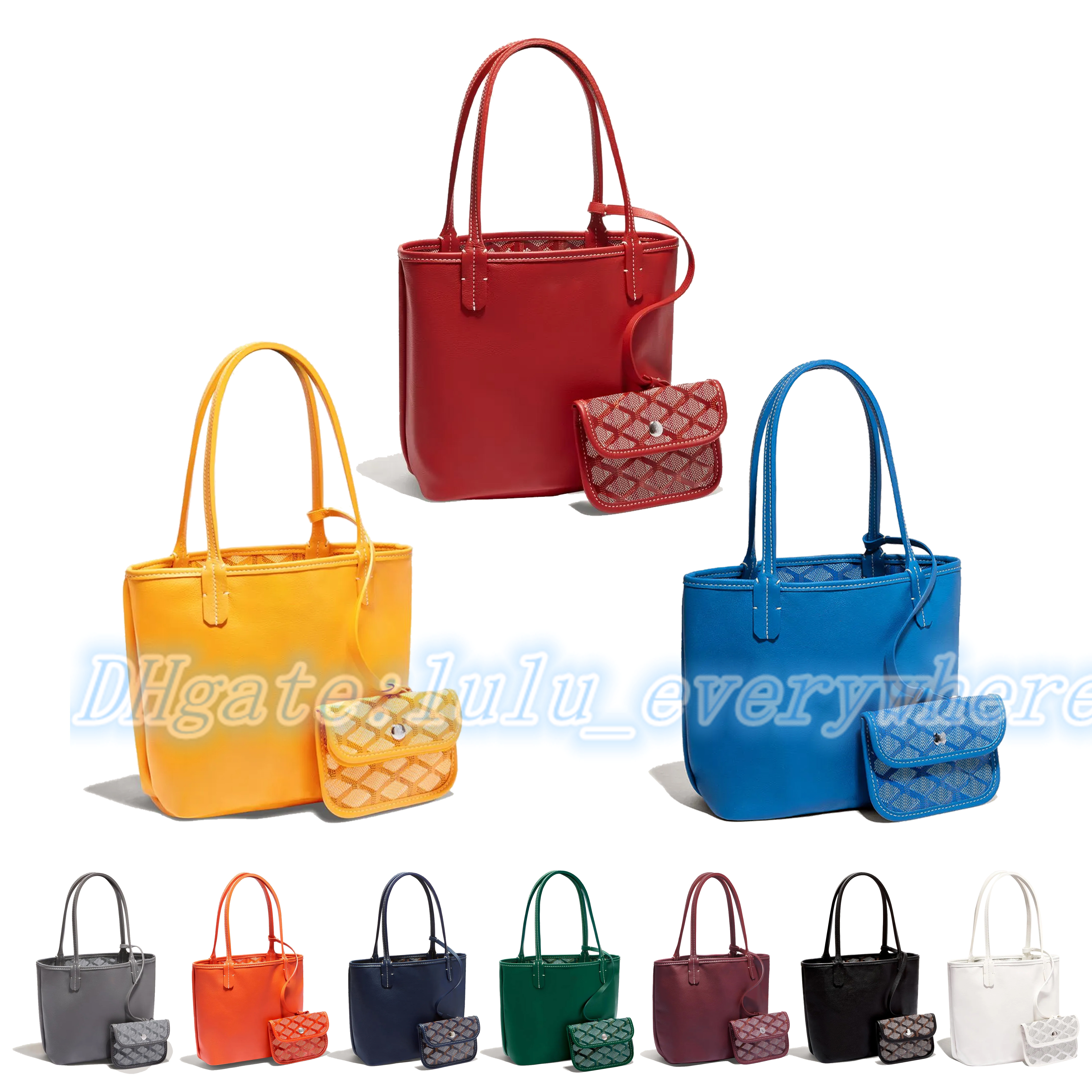 

Luxurys Mini tote satchel bag Womens mens Designers purses weekend CrossBody double sided shopping wallet city tote handbag pochette leather Shoulder clutch Bags, Size:20 x 10 x 20 cm