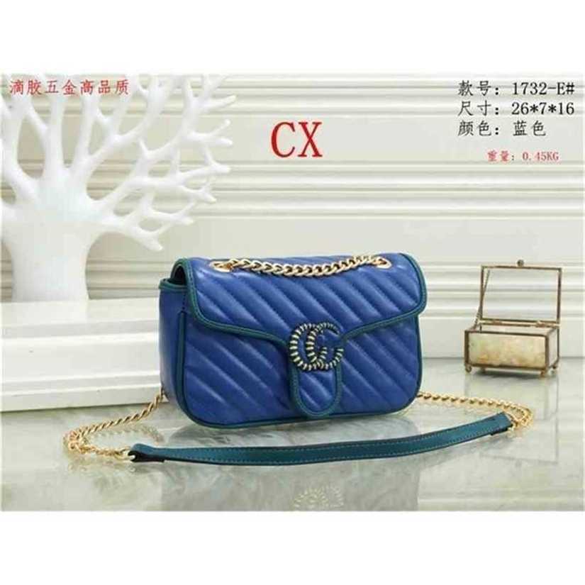 

10% OFF Handbag High quality 2023 new bag trend cover type contrast color chain small square, Red7