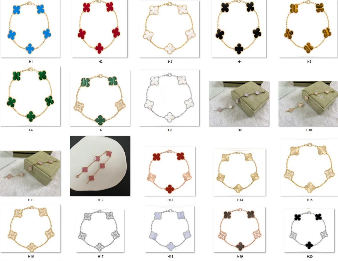 

Latest Fashion Classic Lucky Clover Bangle Bracelet Ladies and Girls Valentine's Day Mother's Day Engagement Jewelry, Bracelet h3