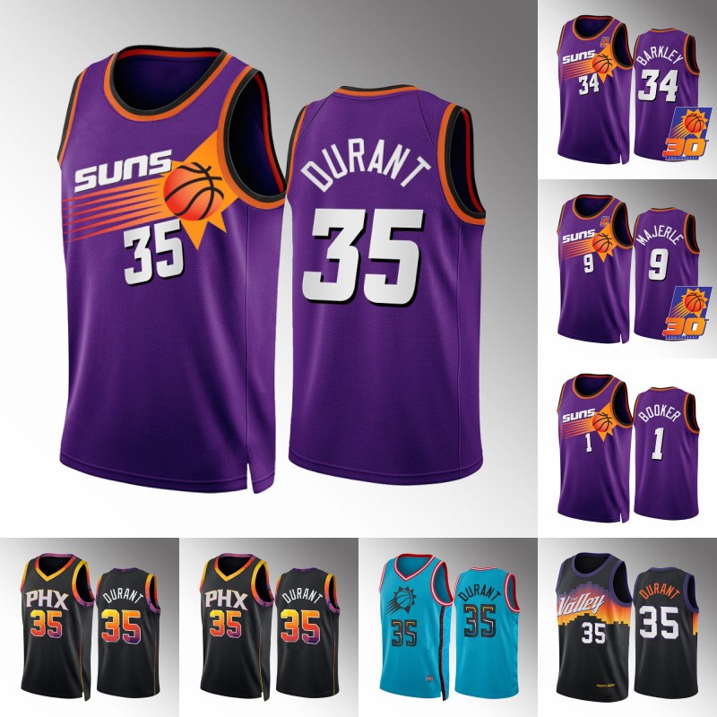 

Keven 35 Durant 30th Anniversary 2023 Classic Edition Basketball Jersey Devin 1 Booker Mikal 25 Bridges Deandre 22 Ayton Chris 3 Paul Dan 9 Majerle Charles 34 Barkley, Custom any name any number