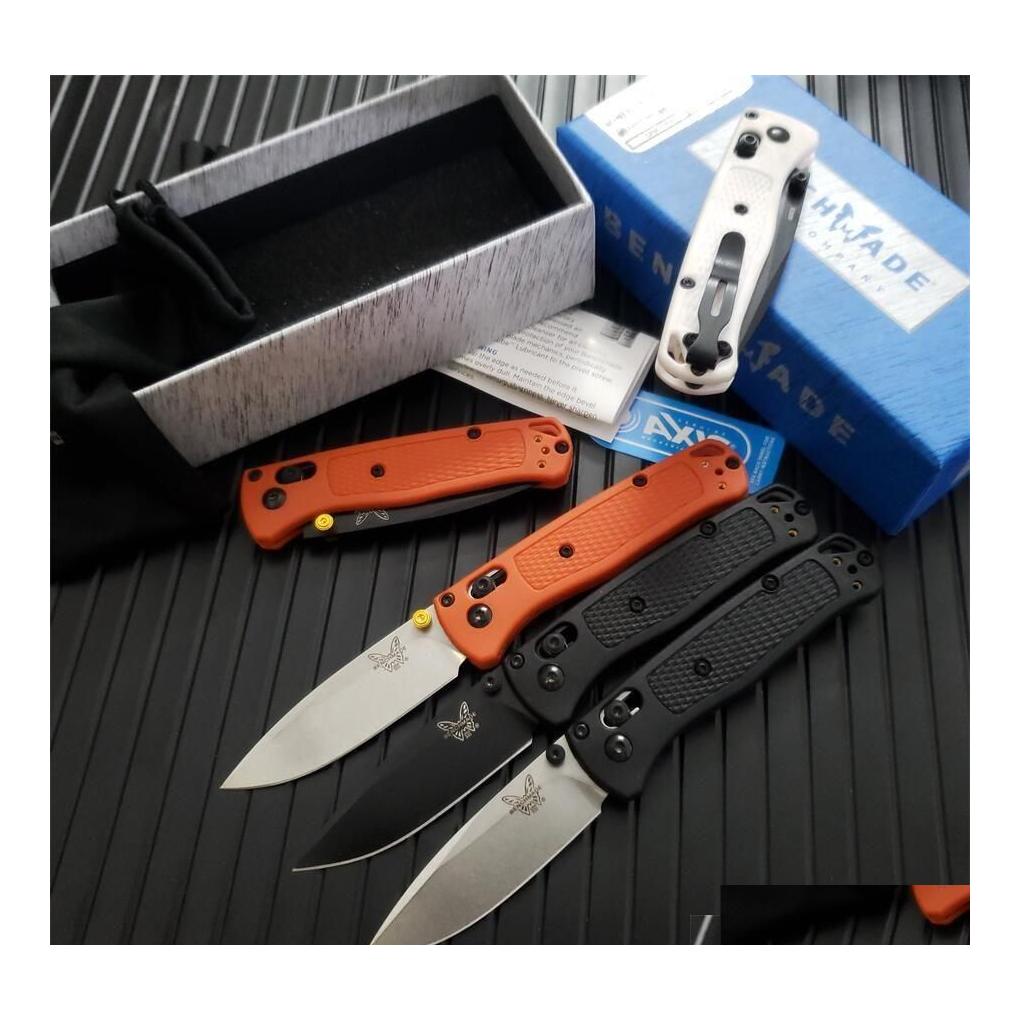 

Camping Hunting Knives Cam 5Models Benchmade Mini Bugout 533 Axis Folding Knife S30V Blade Graphite Handle Outdoor Edc Bm A07 535 53 Dhnpw