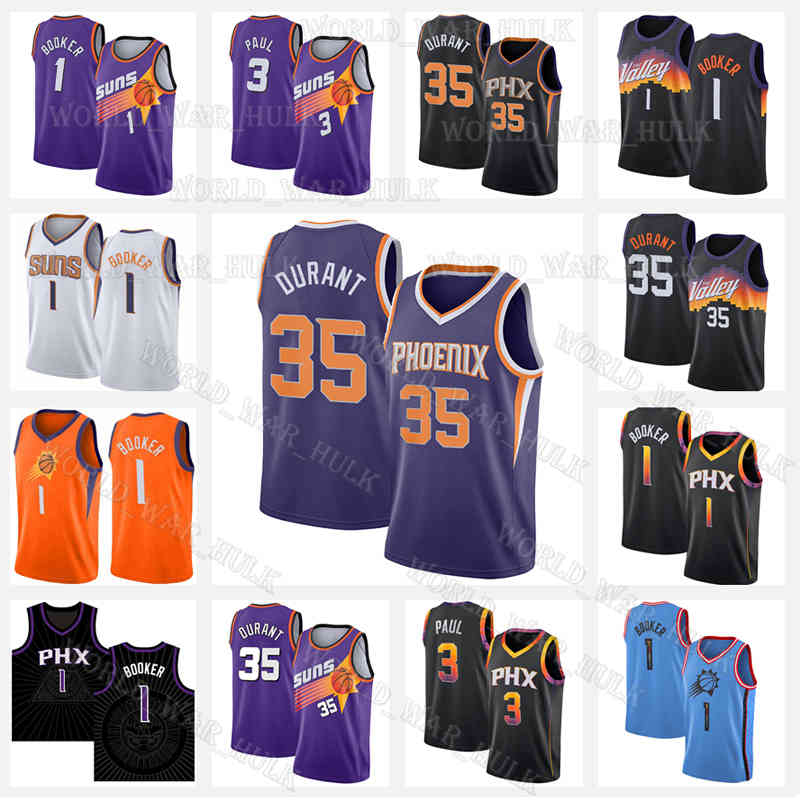 

Devin Booker Basketball Jersey Kevin Durant 1 3 35 Chris Paul Jerseys Phoenixs Sun Deandre Ayton 13 22 34 Steve Nash Charles Barkley Embroidery 2022 2023, Jersey(t y)
