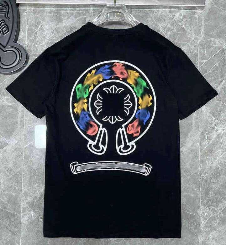 

Luxury Fashion Men's t Shirt Ch Brand Chromes Tops Tees Designer Women Sanskrit Letter Couple T-shirt Sweatshirt Horseshoe Flower Heart 8EW3, Add postage