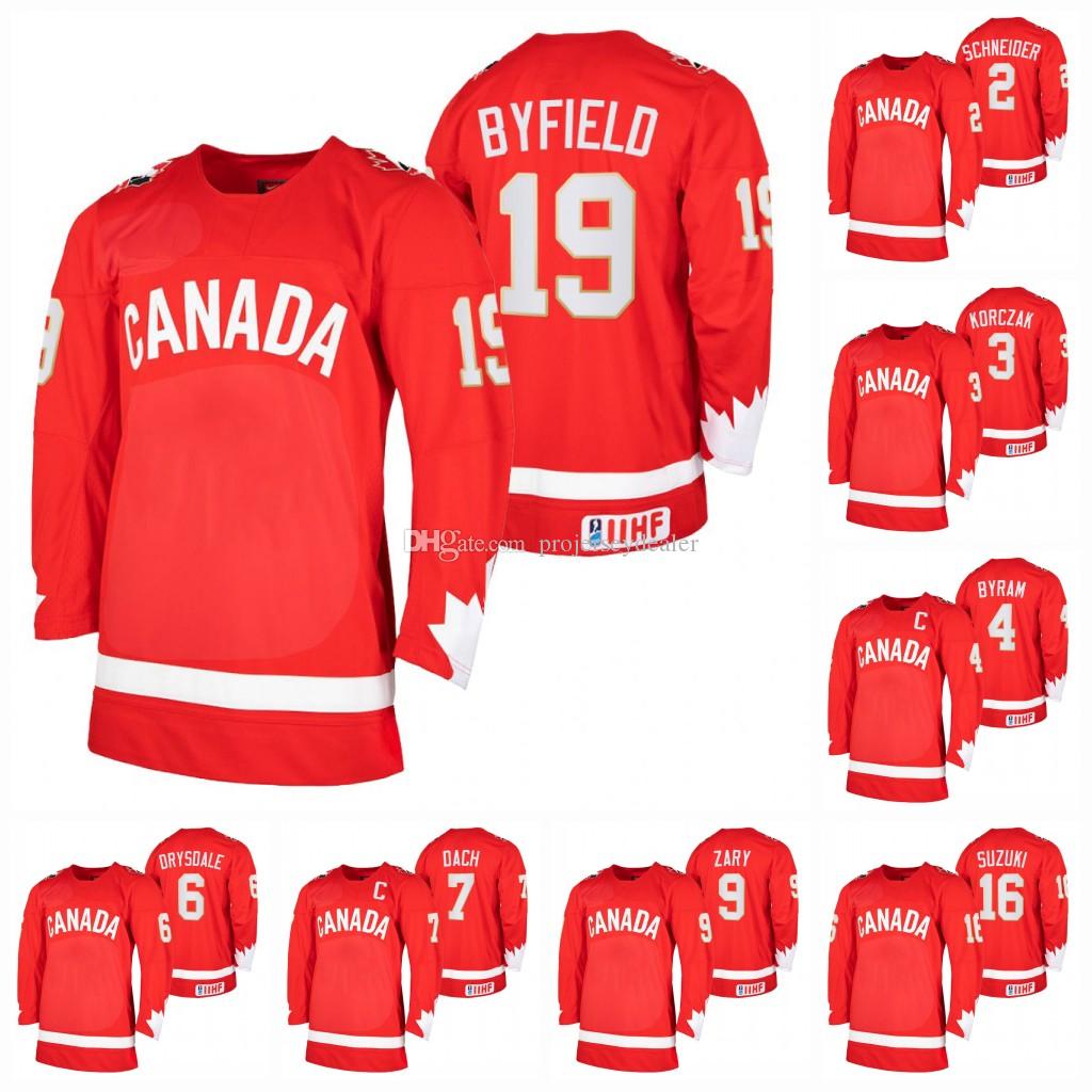 

CUSTOM 2021 IIHF World Junior Championship Bowen Byram Kirby Dach Quinton Byfield Dylan Cozens Jack Quinn Taylor Gauthier Dylan Garand Jerse, Youth s-xl