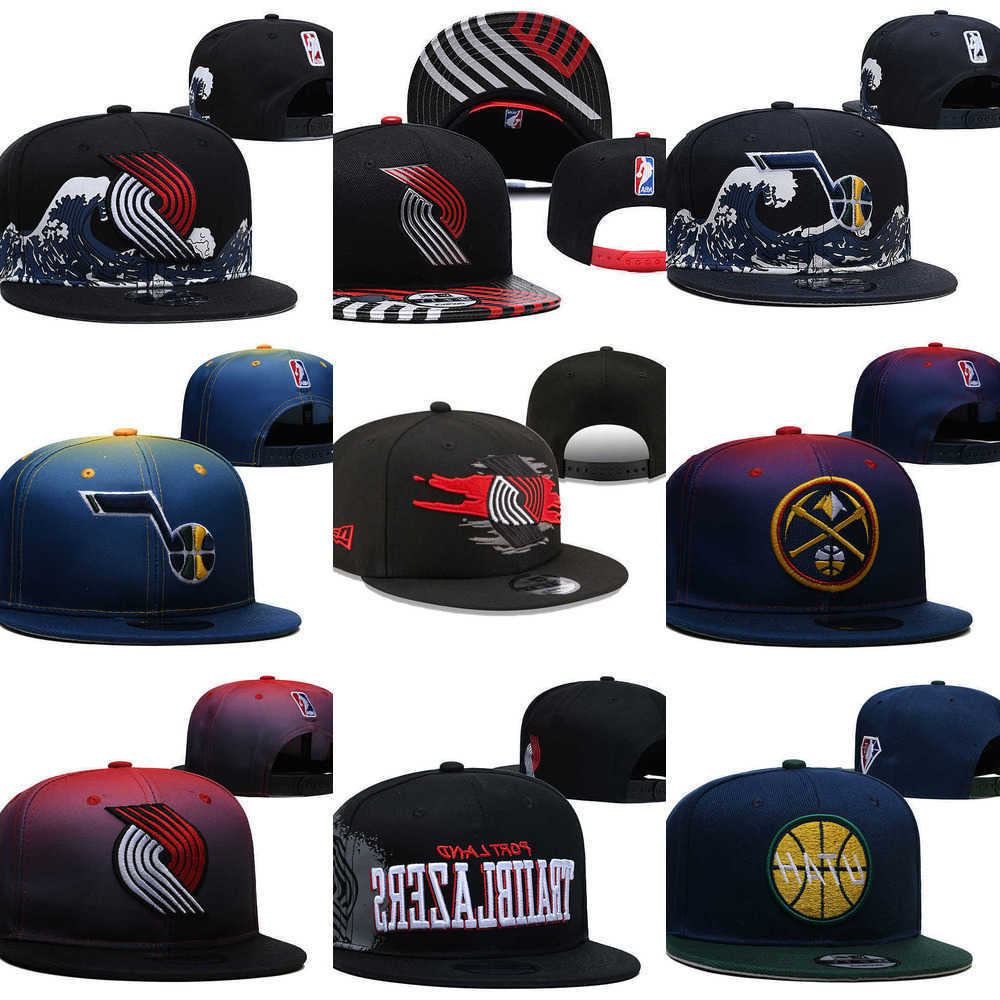 

2023 Snapbacks Denver''Nuggets''hat Utah''Jazz''Caps Portland''Trail Blazers''Basketball hats Adjustable Fit Hat, Color
