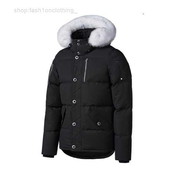 Palm Moose Men's 3q Down Jacket Canada Fox Fur Trim Hood Winter Water Risistent Coat 2 TYZ4