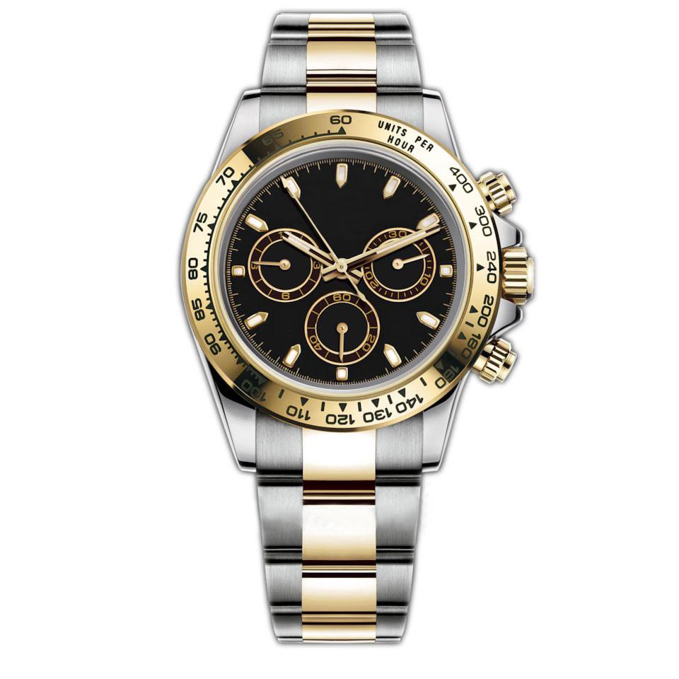 watches for men gold Automatic Movement endurance watch Full Sapphire Glass Series swiss montre luxe watchs Simple Silver Dial waterproof imitation