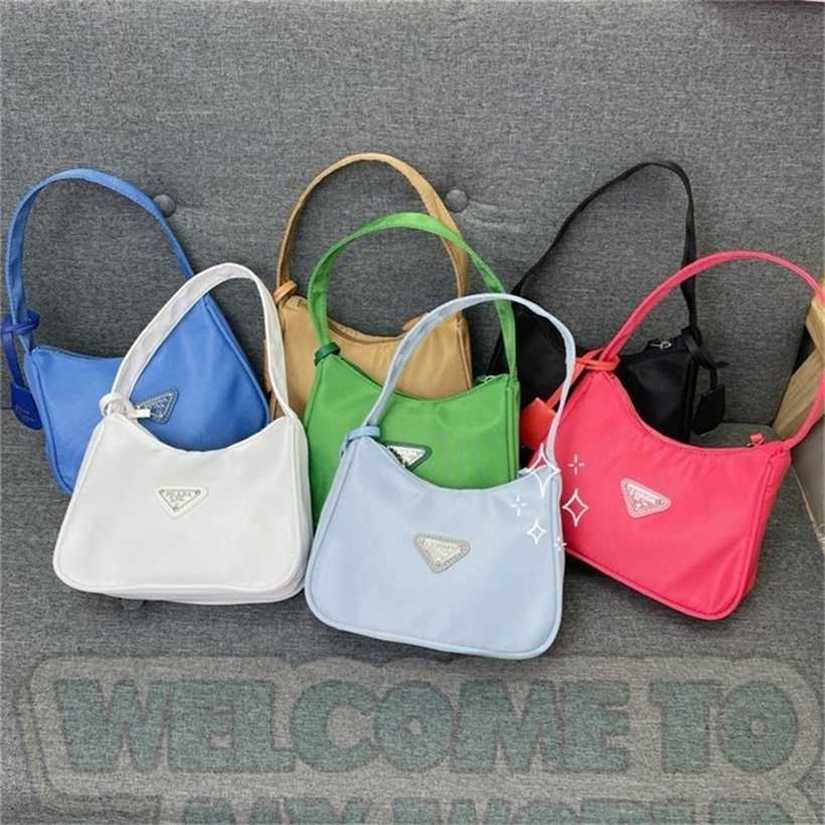 

10% OFF Handbag High quality 2023 new bag family Hobo nylon stick women's hand shoulder middle ancient armpit, White9