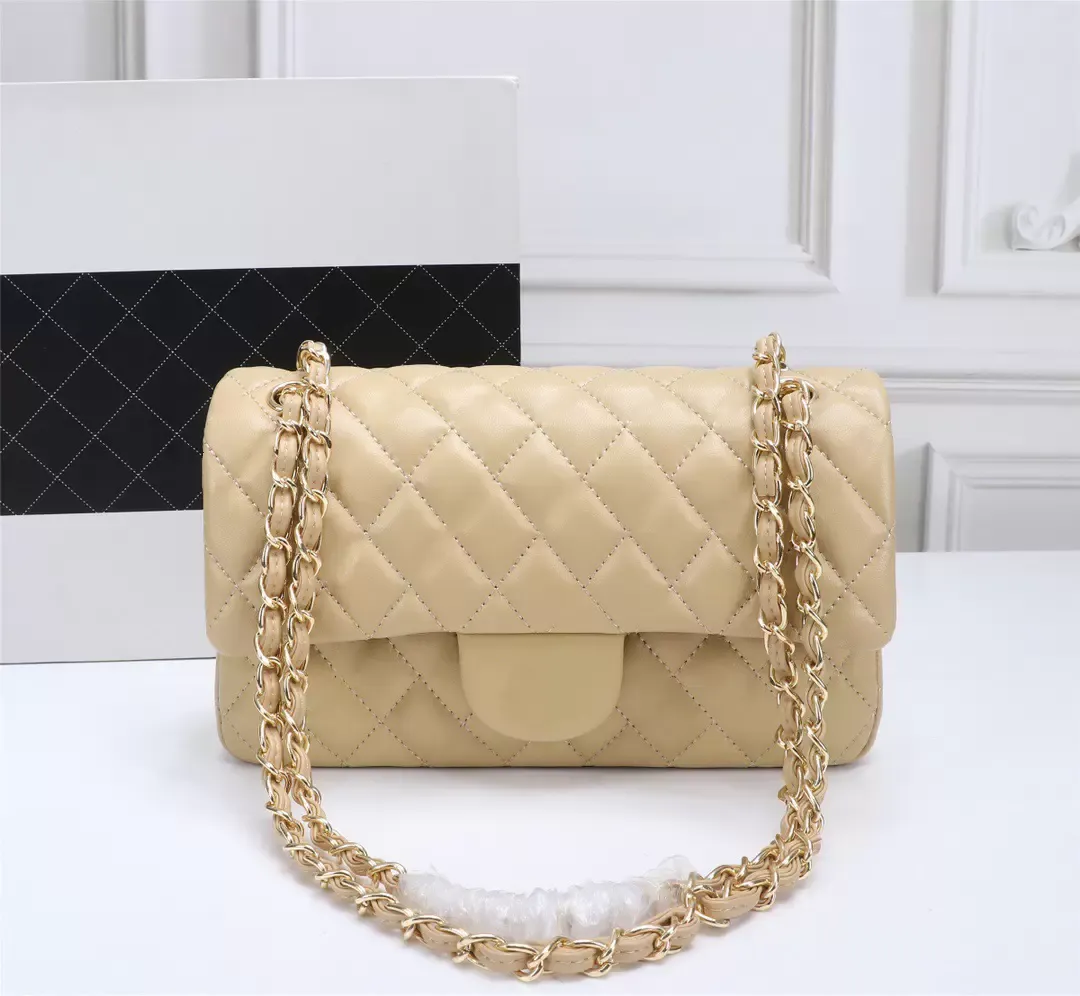 

Designer Handbag Shoulder Chain Bag Clutch Flap Totes Bags Wallet Check Velour Thread Purse Double Letters Solid Hasp Waist Square Stripes Women Luxury Handbags, Black gold