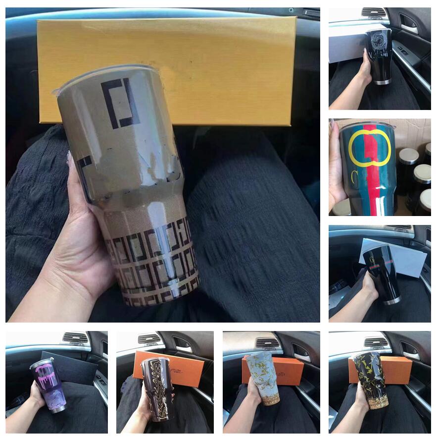 

Designer Stainless steel tumbler thermos water bottle portable car vacuum cup business outdoor fashion drinking