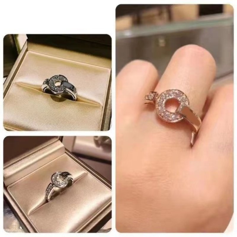 

Italian luxury fashion brand ring wedding diamond rings classic promise rings for couples vintage engagement rings 6 7 8 9 10 crystal ring for women mens gift