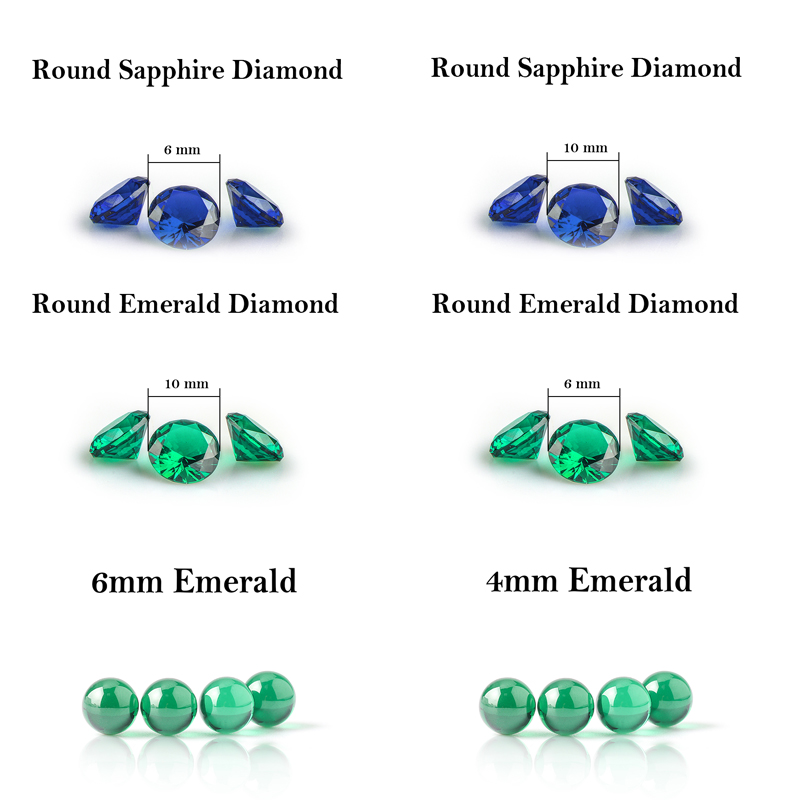 

Smoking 4mm 6mm 10mm Emerald Terp Pearls Sapphire Dab Beads Diamond Insert for Quartz Banger Glass Water Bong Oil Rigs