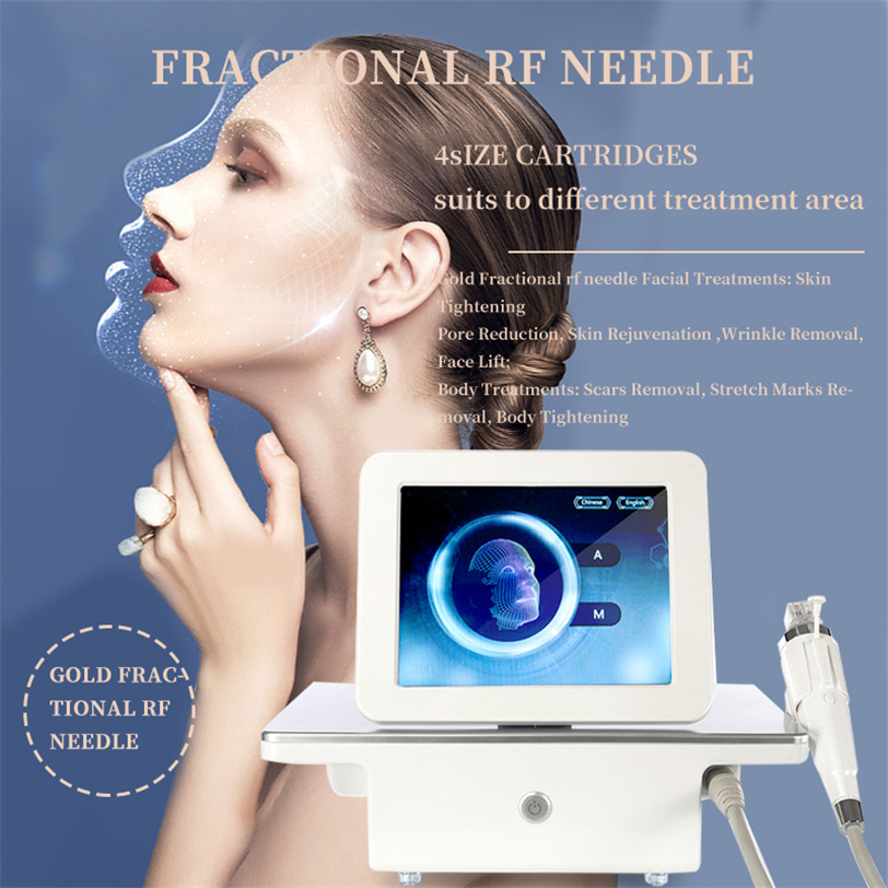 

2023 RF Equipment Tightening one Handle fractional machine Radio Frequency Microneedling with cool hammer High Effective Microneedle RF Gold Microneedling