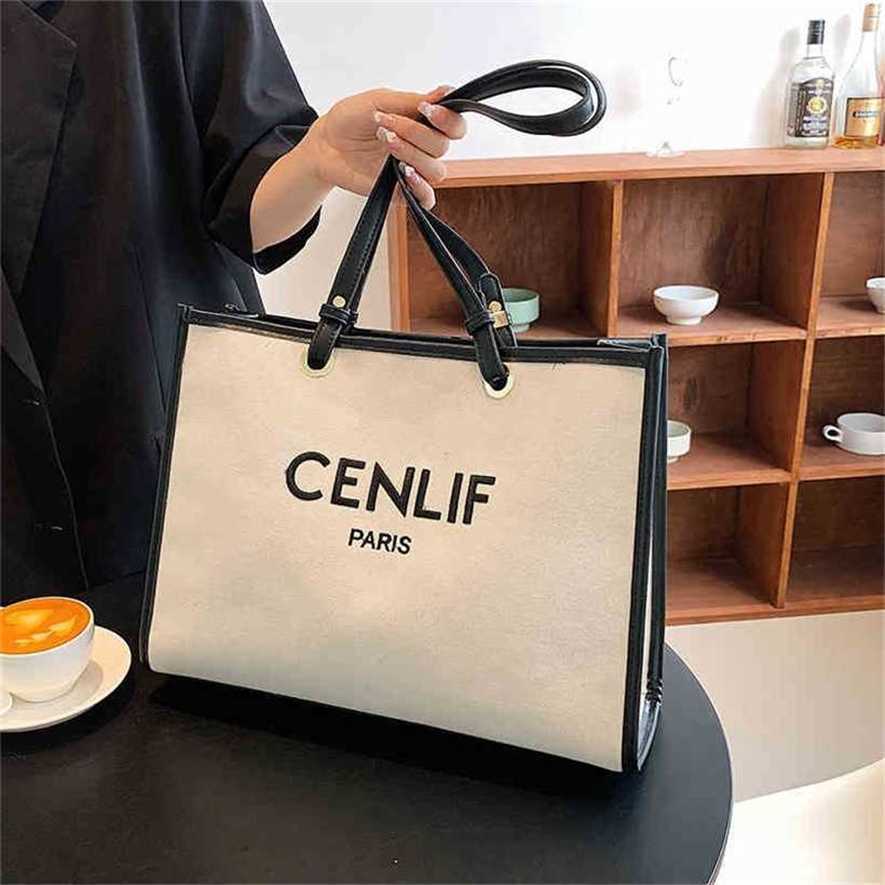 

28% OFF Handbag High quality 2023 new bag Women's Hot large trend Canvas, Black5