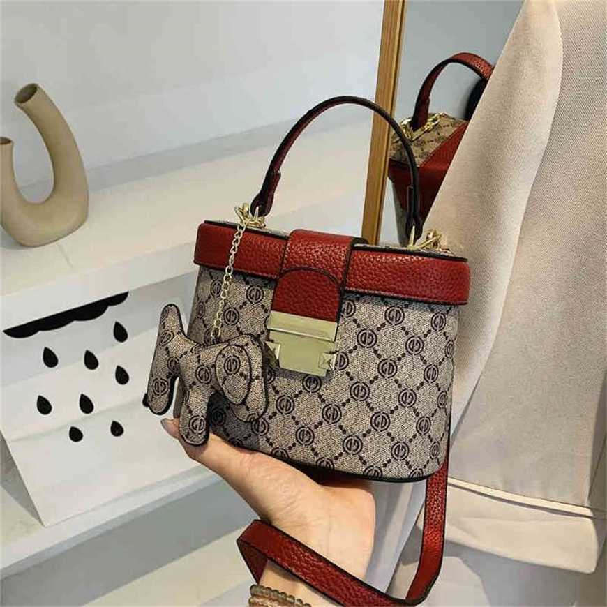 

26% OFF Handbag High quality 2023 new bag Women's Hot sense female Korean printing portable trend, Red6