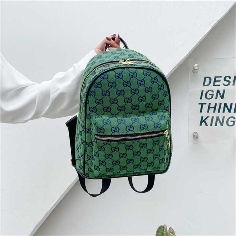 

12% OFF Handbag High quality 2023 new bag Trend student backpack summer super hot travel schoolbag large capacity Backpack, Green