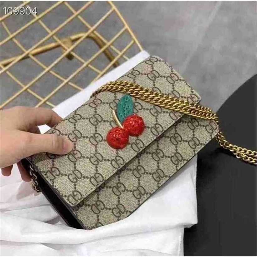 

10% OFF Handbag High quality 2023 new bag Trend Store envelope PRINT MINI chain, Brown4