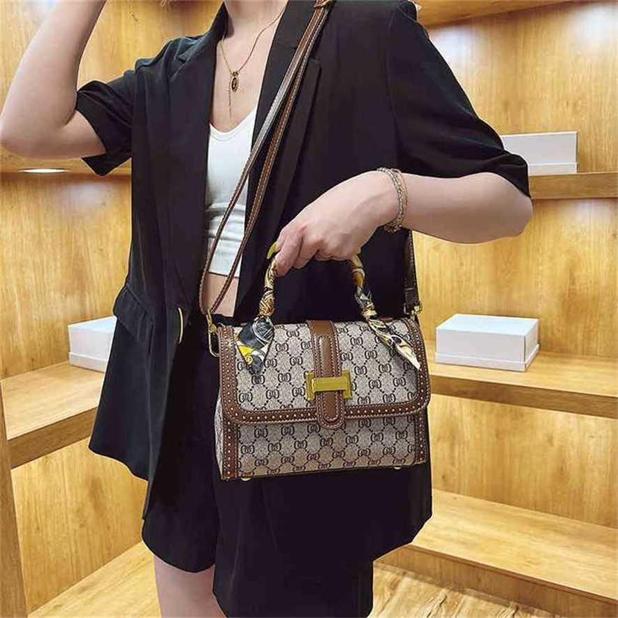 

28% OFF Handbag High quality 2023 new bag Women's Hot women printing casual large, Coffee