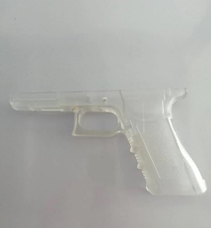 

Airsoft Tactical Ourdoor P80 Glock 17 Frame 3D printed Plastic made of .BK and White.cx