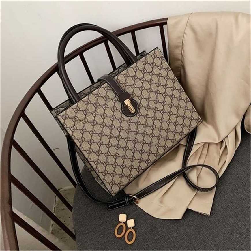 

26% OFF Handbag High quality 2023 new bag Women Red Large shoulder, Coffee