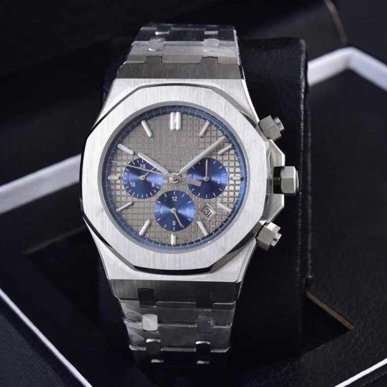 

VK Men's Quartz Watch 42mm 904L All Stainless Steel Designer Classic Fashion Sapphire Glass Luminous Waterproof Montre de Lux, Tool