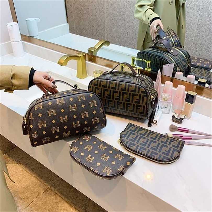 

36% OFF Handbag High quality 2023 new bag advanced beauty size capacity skin care products storage portable wash, M brown